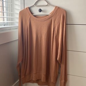 Aerie size L long sleeve ribbed top